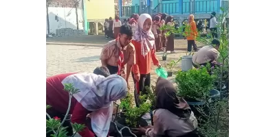 Kegiatan Penghijauan Di Lingkungan Sekolah